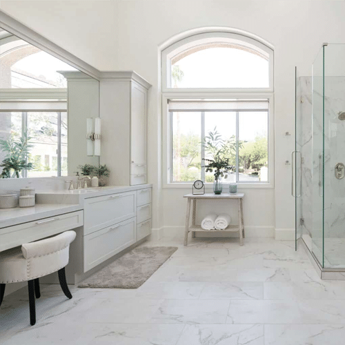 a marble bathroom design