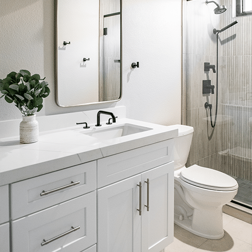 a simple but elegant bathroom remodel